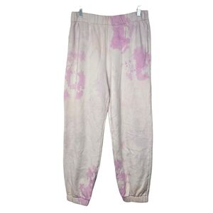 Wild Fable White Pink Tie Dye Print Casual Joggers M